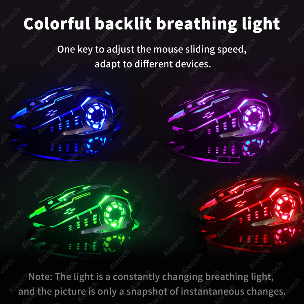 Rechargeable Wireless Mouse for Computer Gaming