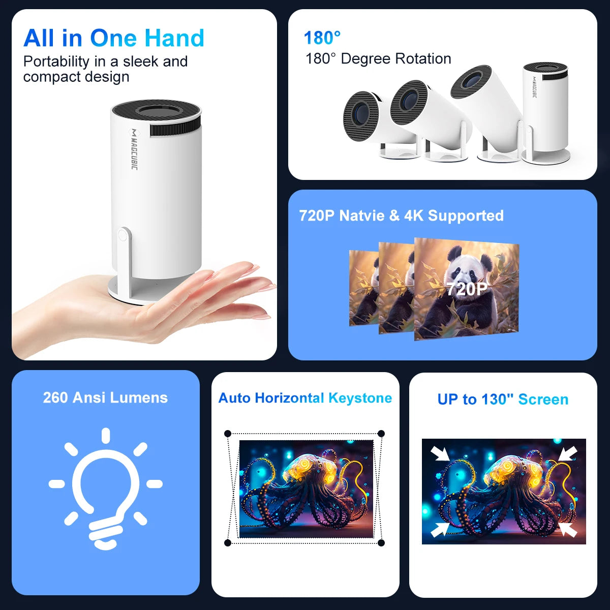 4K Android Home Projector