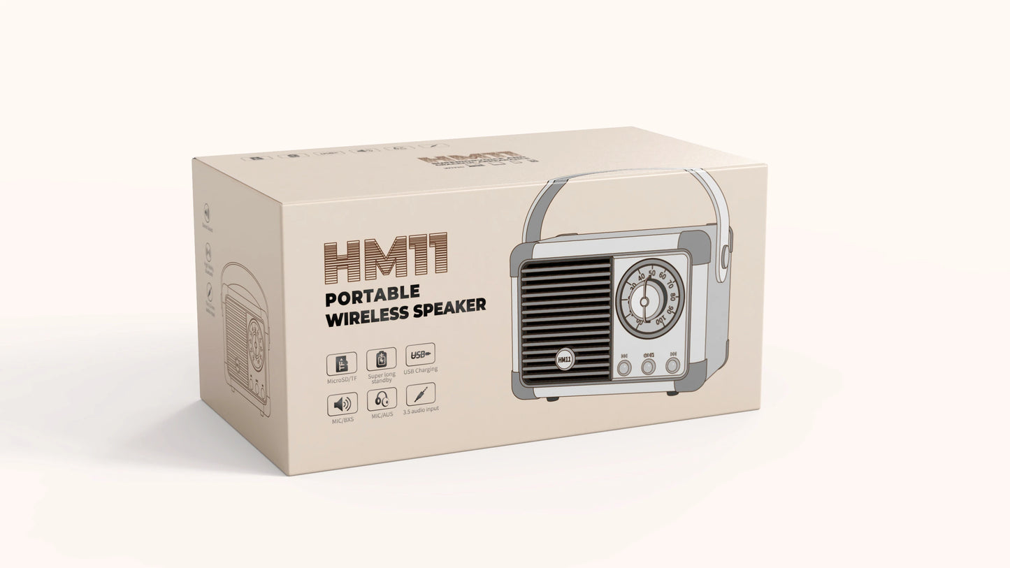 Retro HiFi Stereo Bluetooth Speaker