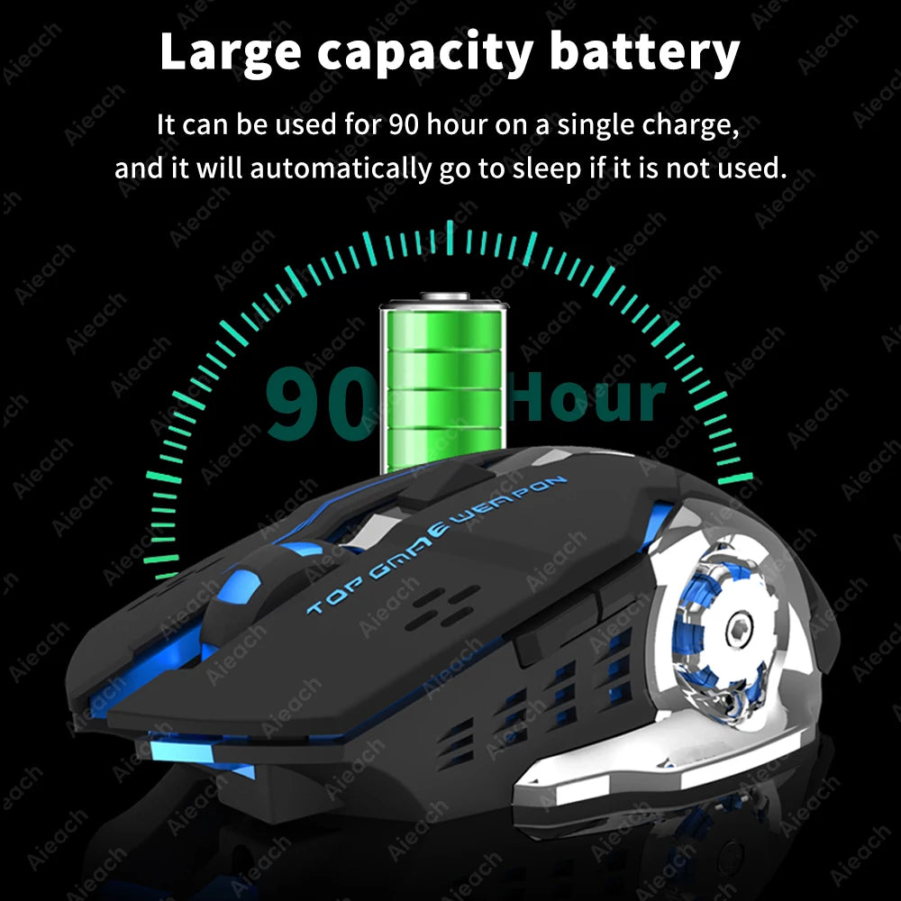Rechargeable Wireless Mouse for Computer Gaming