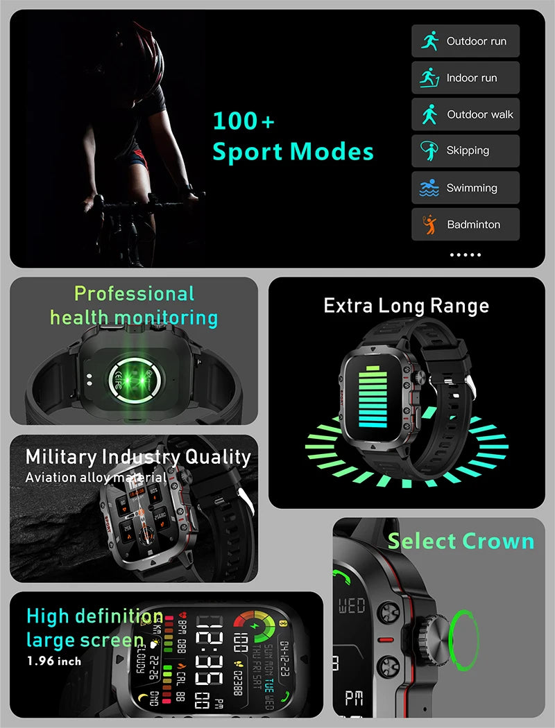 Men's Military Smartwatch
