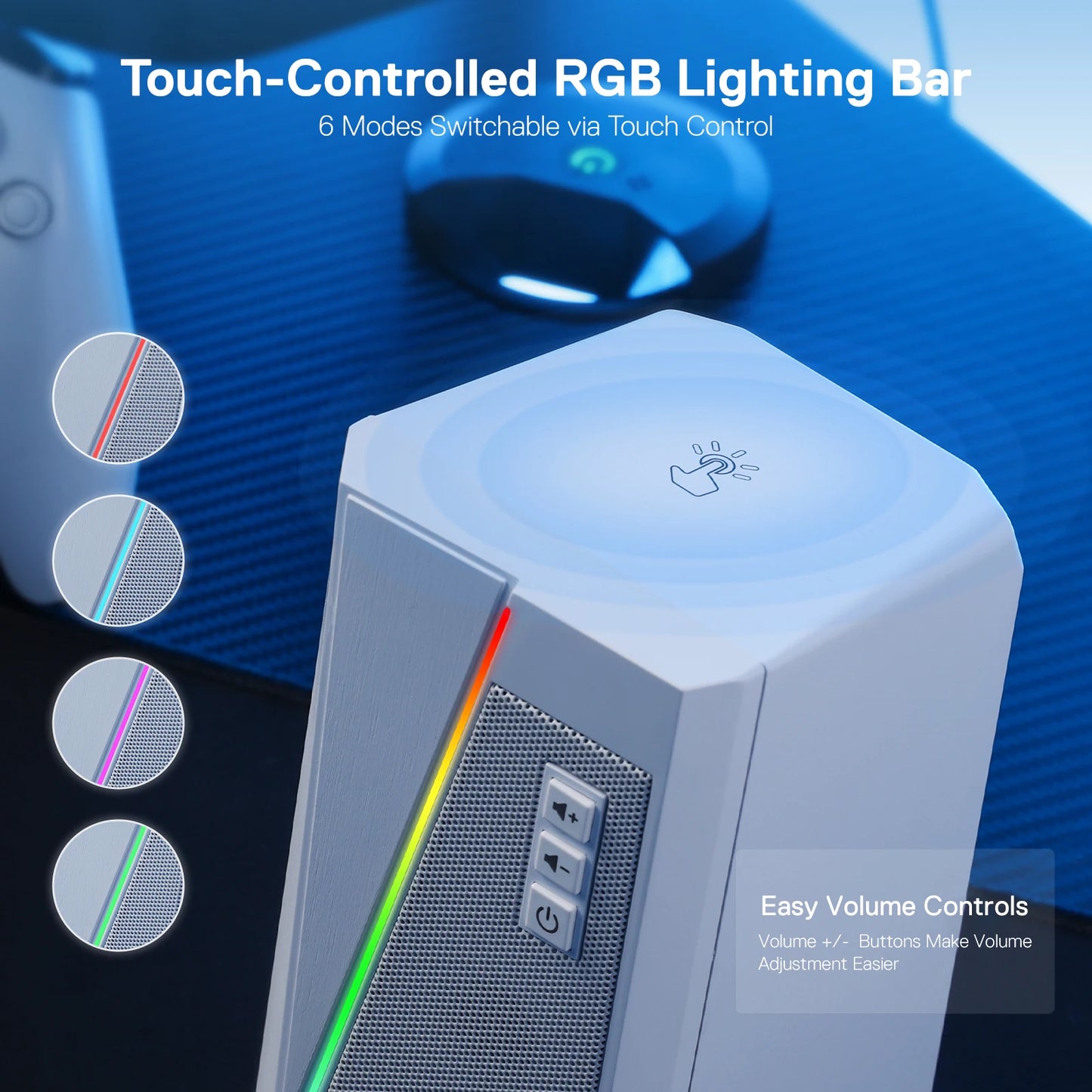 RGB Desktop Stereo Speakers