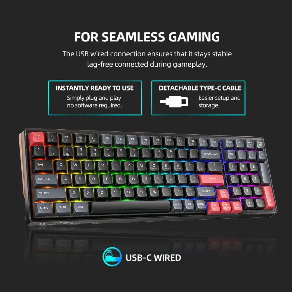 K600 LITE Mechanical Keyboard with RGB Lighting