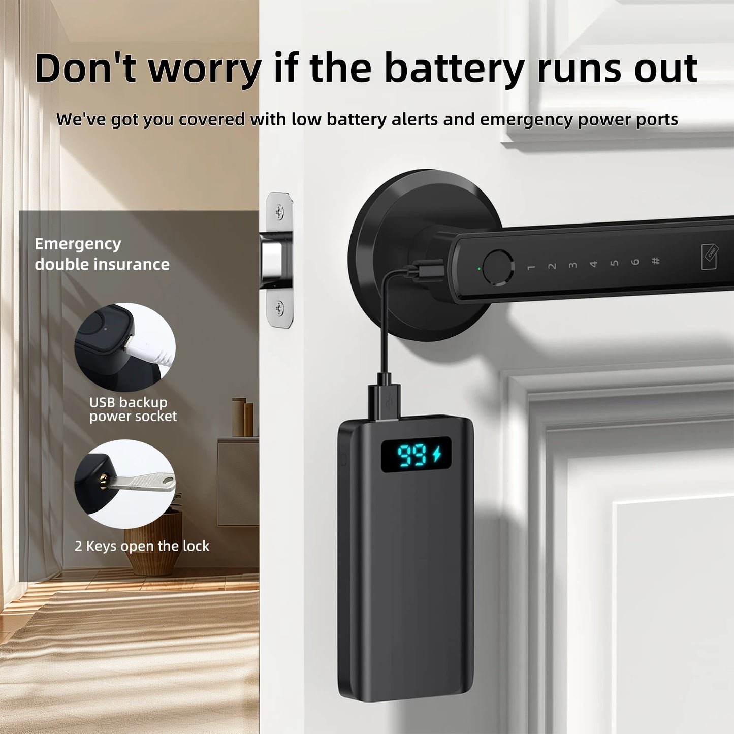Smart Fingerprint Door Lock with App