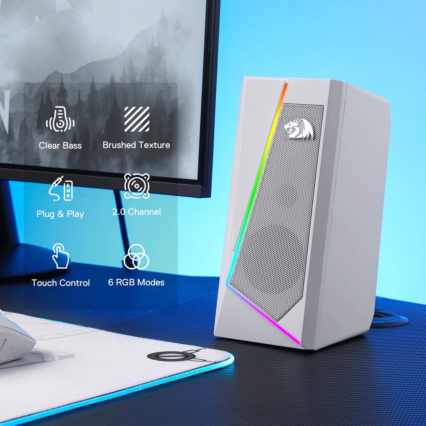 RGB Desktop Stereo Speakers