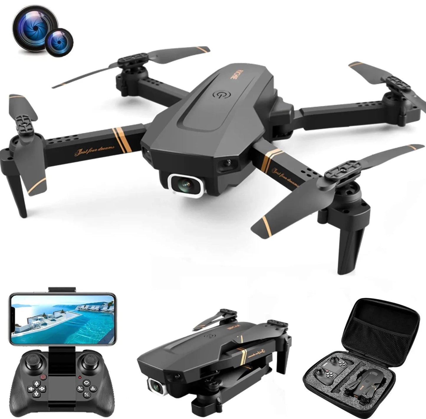 4K WIFI FPV RC Drone with HD Camera