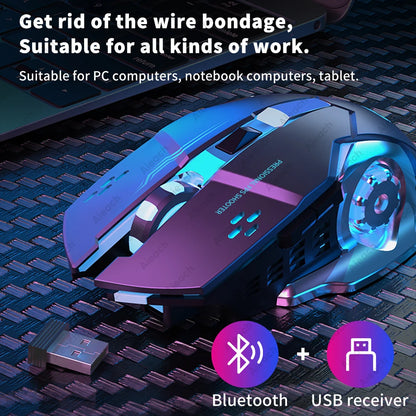 Rechargeable Wireless Mouse for Computer Gaming