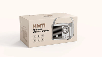 Retro HiFi Stereo Bluetooth Speaker